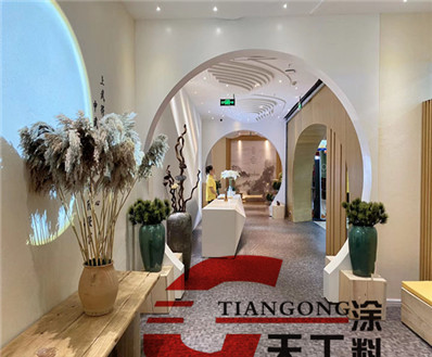 <strong>江苏武馆墙面稻草漆施工效果图</strong>